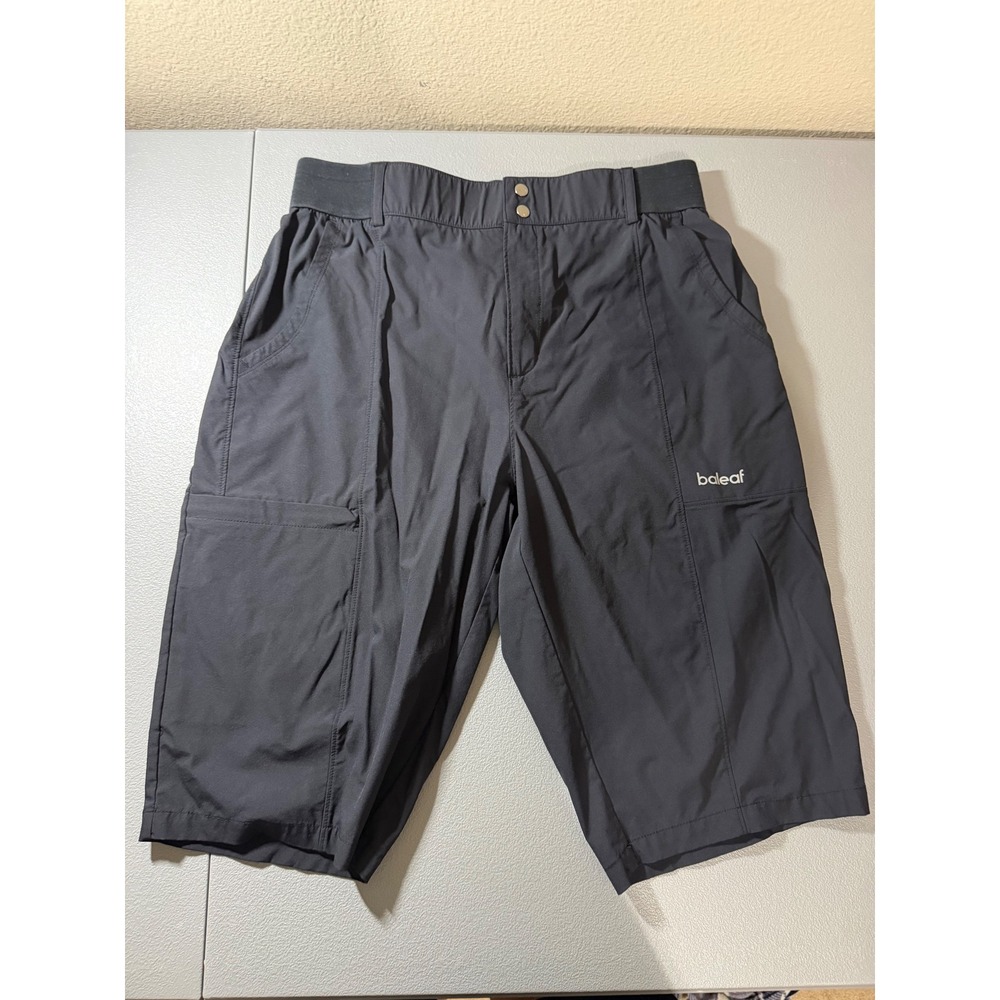 Baleaf Mens Black Hiking Shorts‎ Cargo Athletic Outdoor Size Large